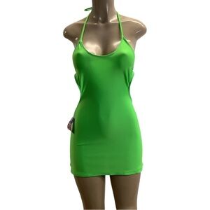 Indecent Proposal by Zuliana mini dress with cut out design and halter tie